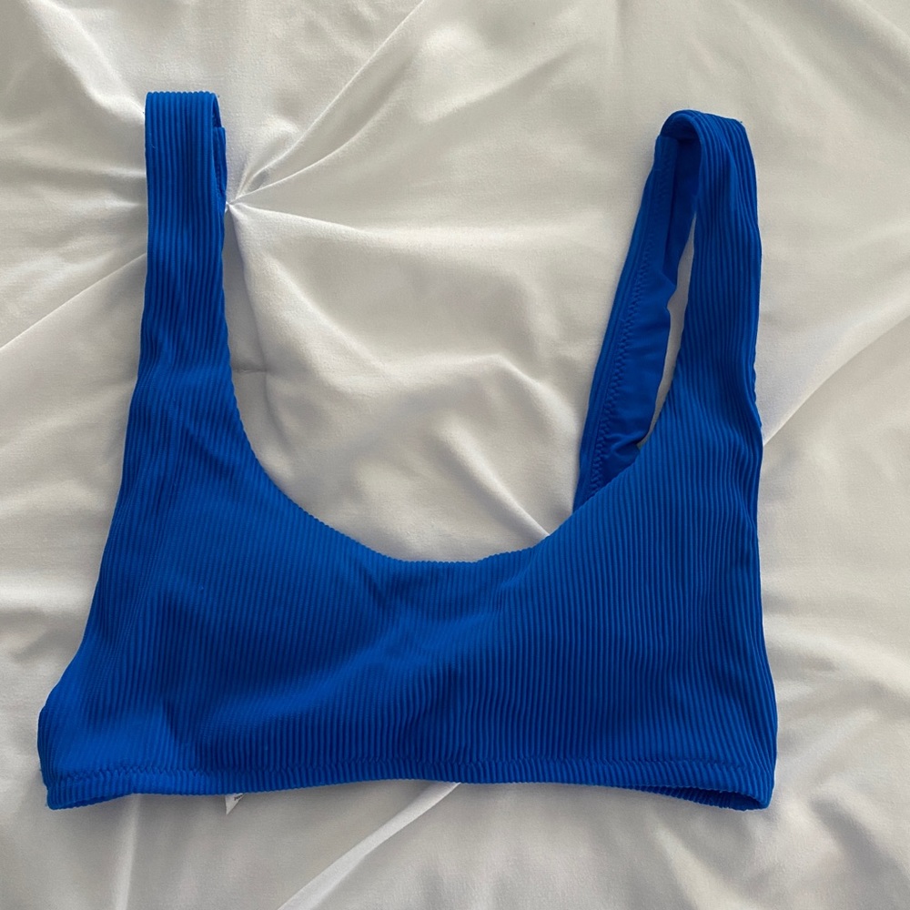 Aerie blue bikini top